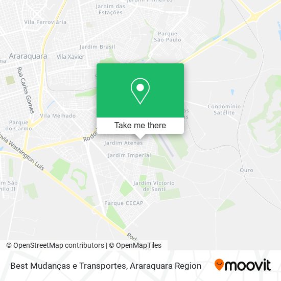 Best Mudanças e Transportes map