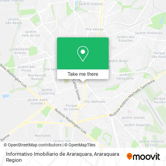 Informativo Imobiliario de Araraquara map