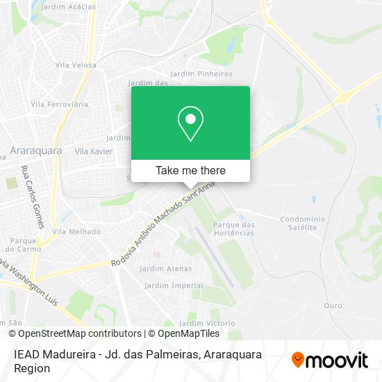IEAD Madureira - Jd. das Palmeiras map