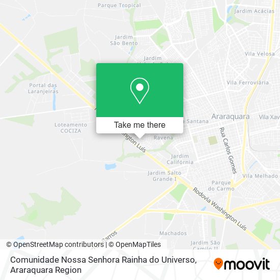 Comunidade Nossa Senhora Rainha do Universo map