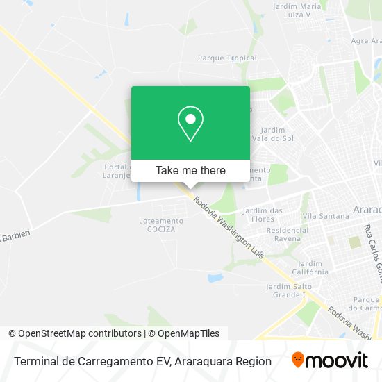 Terminal de Carregamento EV map