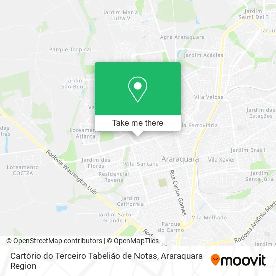 Cartório do Terceiro Tabelião de Notas map