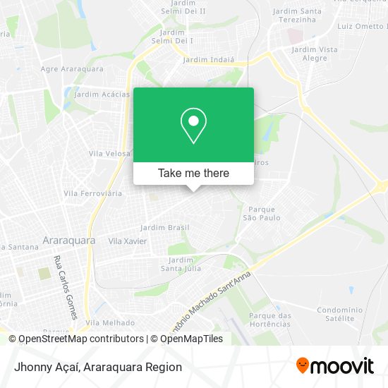 Jhonny Açaí map