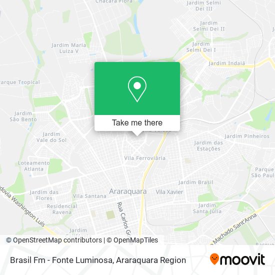 Brasil Fm - Fonte Luminosa map