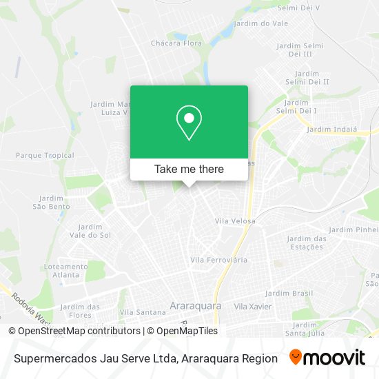 Mapa Supermercados Jau Serve Ltda