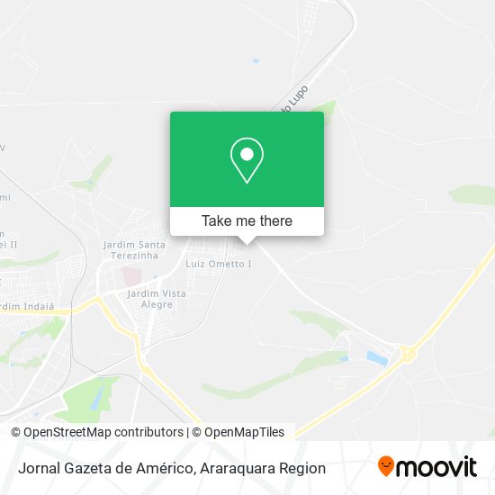 Jornal Gazeta de Américo map