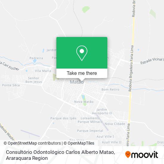 Mapa Consultório Odontológico Carlos Alberto Matao