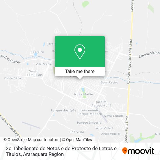 2o Tabelionato de Notas e de Protesto de Letras e Títulos map