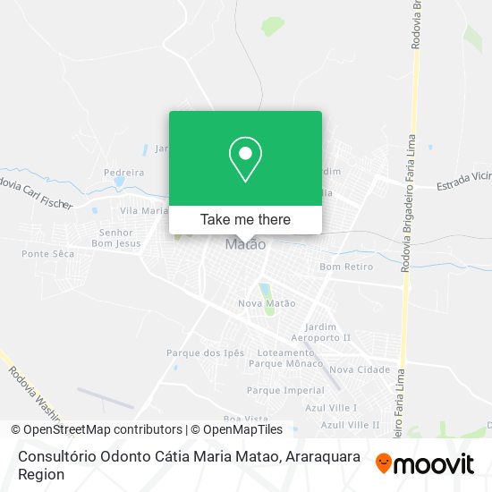 Consultório Odonto Cátia Maria Matao map