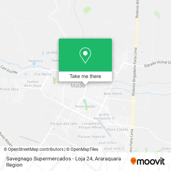 Savegnago Supermercados - Loja 24 map