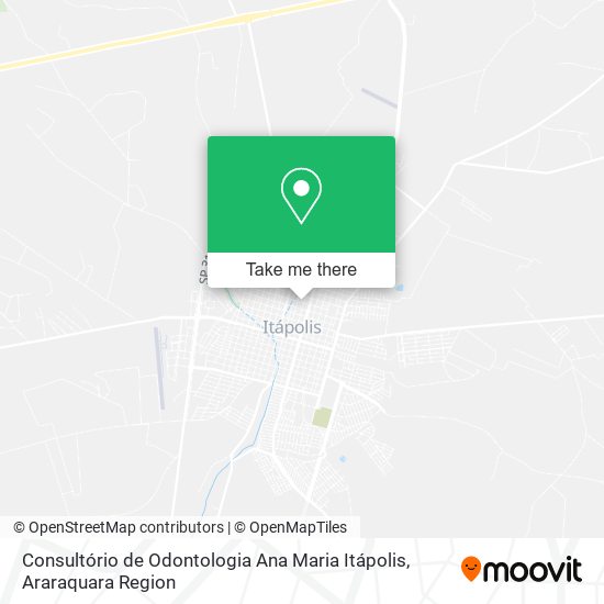 Consultório de Odontologia Ana Maria Itápolis map