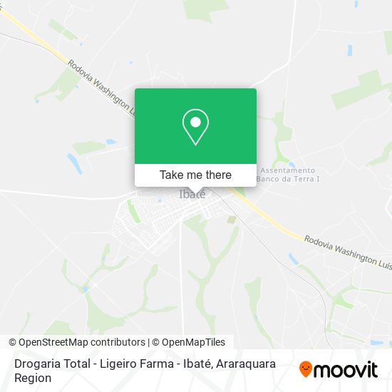 Drogaria Total - Ligeiro Farma - Ibaté map