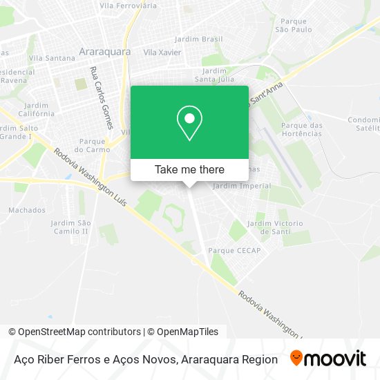 Aço Riber Ferros e Aços Novos map