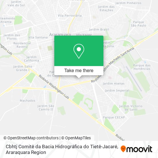 Cbhtj Comitê da Bacia Hidrográfica do Tietê-Jacaré map