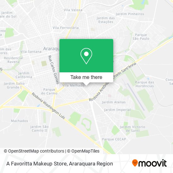 A Favoritta Makeup Store map