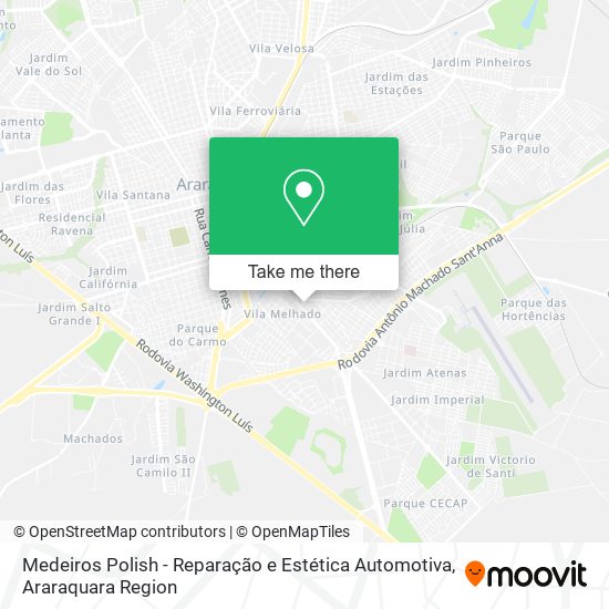 Mapa Medeiros Polish - Reparação e Estética Automotiva