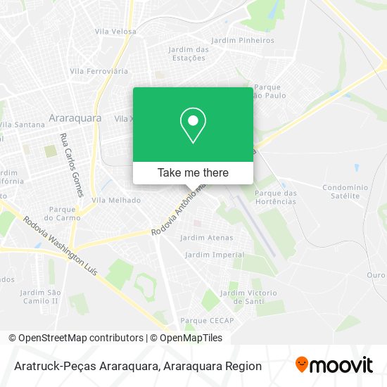 Aratruck-Peças Araraquara map