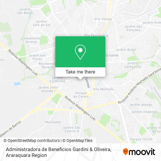 Mapa Administradora de Beneficios Gardini & Oliveira