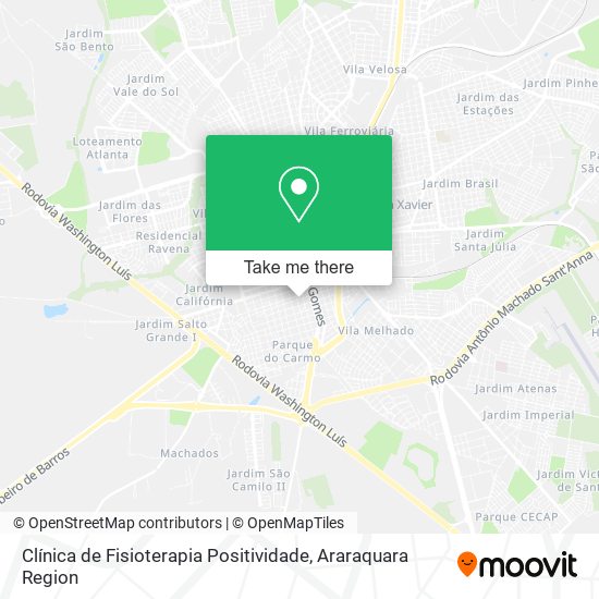 Clínica de Fisioterapia Positividade map