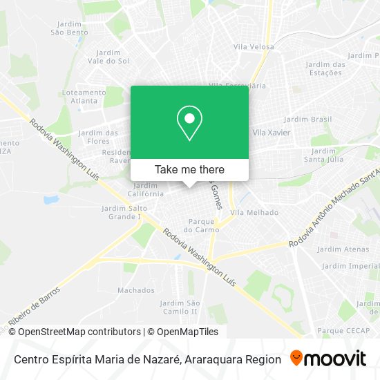 Centro Espírita Maria de Nazaré map