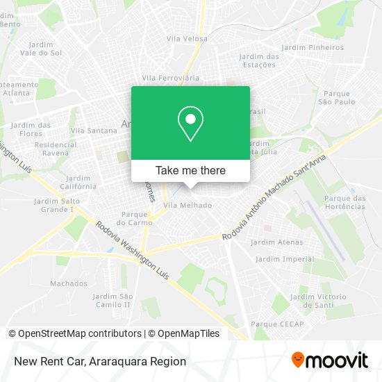 New Rent Car map