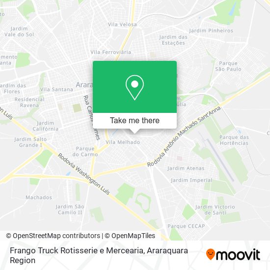 Mapa Frango Truck Rotisserie e Mercearia