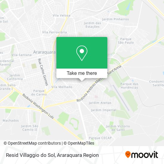 Resid Villaggio do Sol map