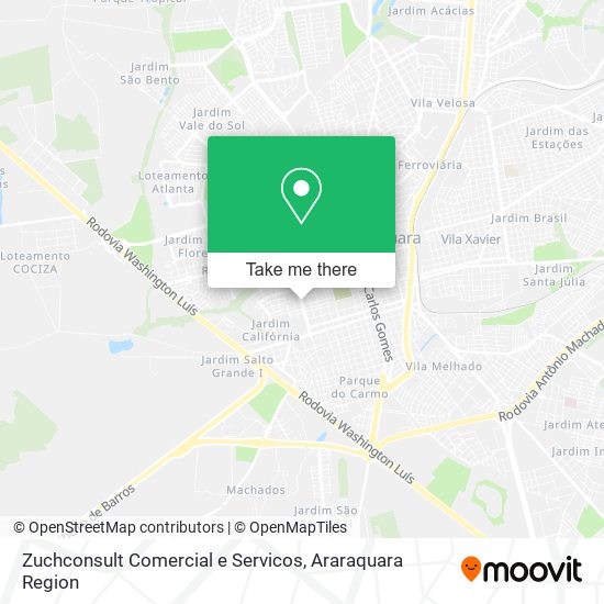 Mapa Zuchconsult Comercial e Servicos