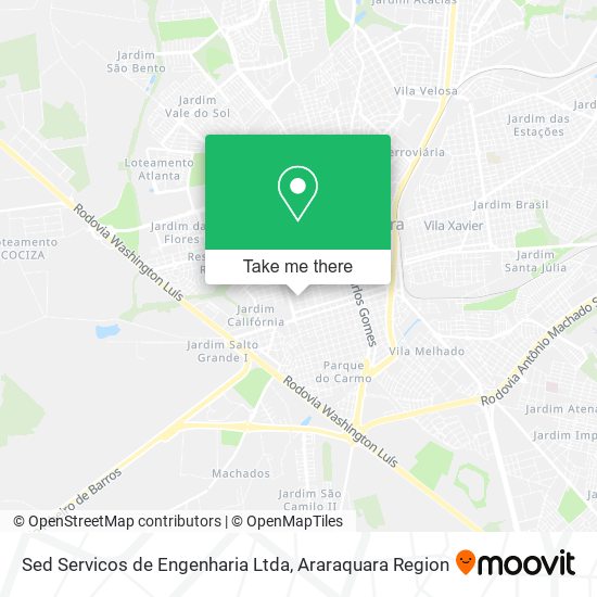 Mapa Sed Servicos de Engenharia Ltda