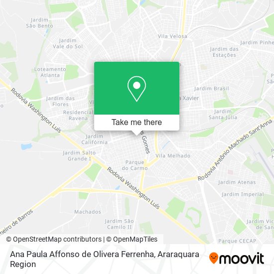 Ana Paula Affonso de Olivera Ferrenha map