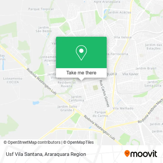 Usf Vila Santana map
