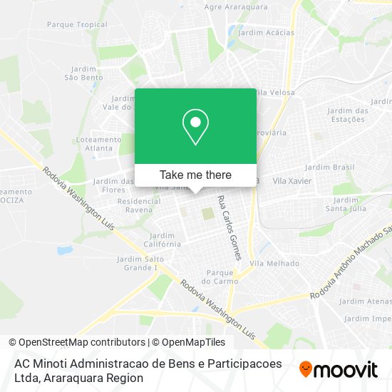 AC Minoti Administracao de Bens e Participacoes Ltda map