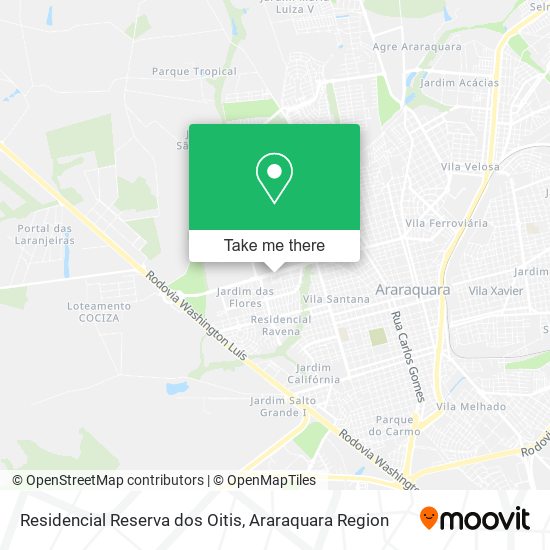 Mapa Residencial Reserva dos Oitis