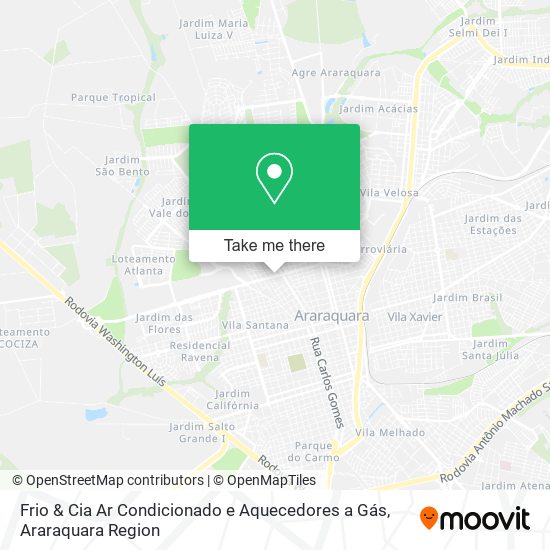 Frio & Cia Ar Condicionado e Aquecedores a Gás map