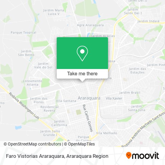 Faro Vistorias Araraquara map