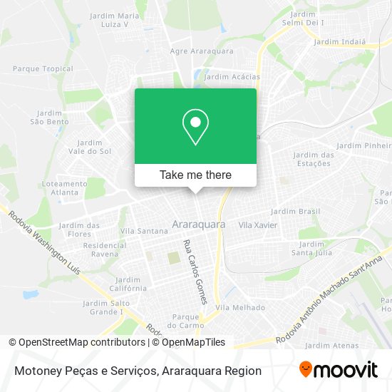 Motoney Peças e Serviços map