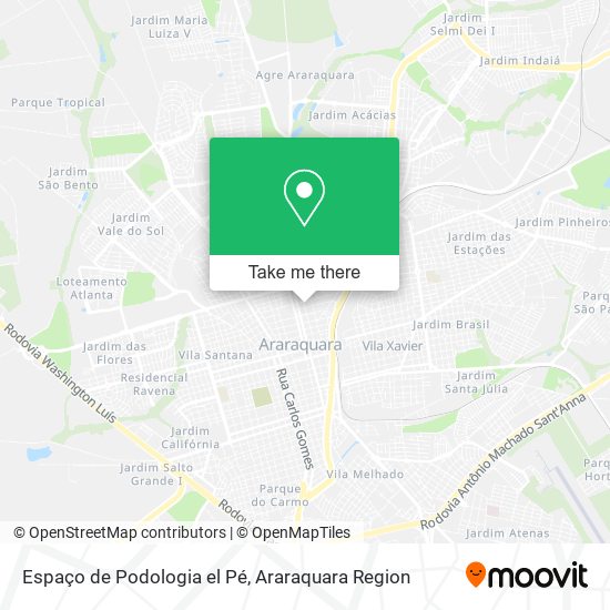 Espaço de Podologia el Pé map