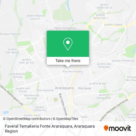 Faveral Temakeria Fonte Araraquara map