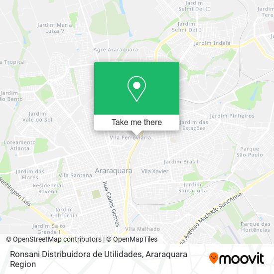 Ronsani Distribuidora de Utilidades map