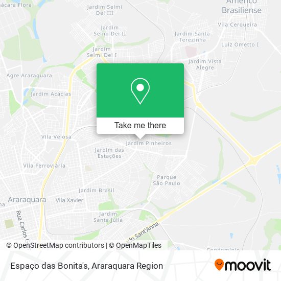 Espaço das Bonita's map