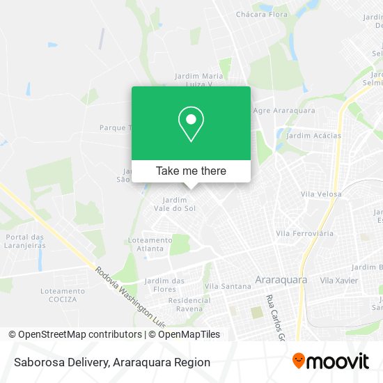 Mapa Saborosa Delivery