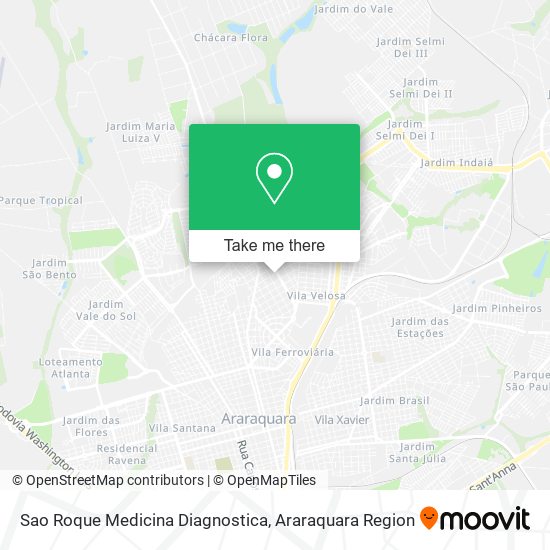 Sao Roque Medicina Diagnostica map