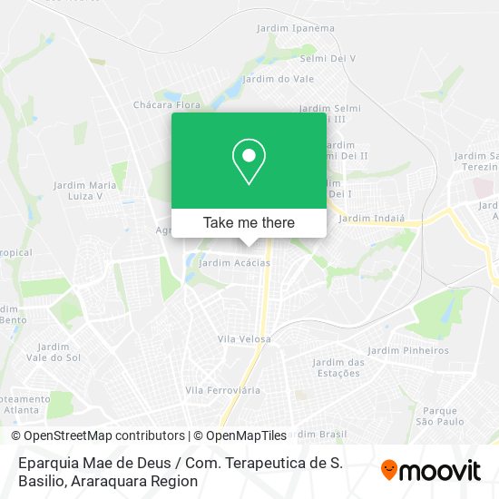 Eparquia Mae de Deus / Com. Terapeutica de S. Basilio map