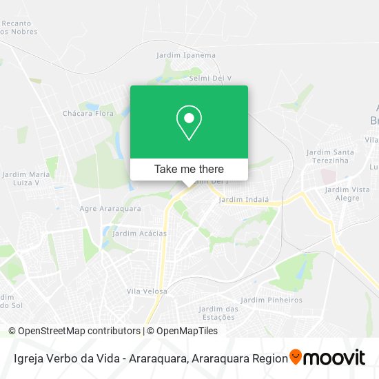 Igreja Verbo da Vida - Araraquara map