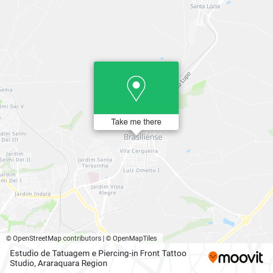 Mapa Estudio de Tatuagem e Piercing-in Front Tattoo Studio