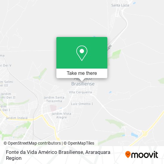 Fonte da Vida Américo Brasiliense map