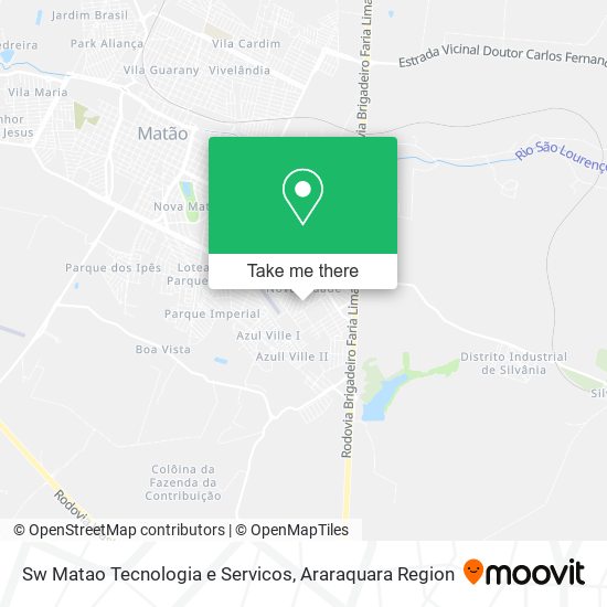 Sw Matao Tecnologia e Servicos map