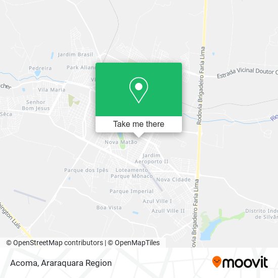 Mapa Acoma