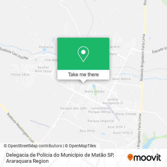 Delegacia de Polícia do Município de Matão SP map