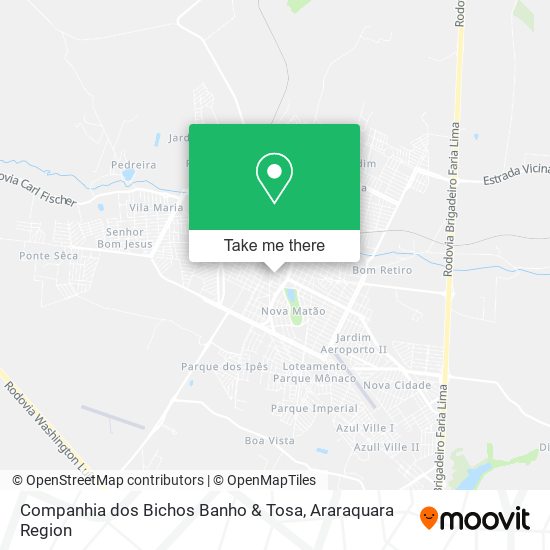 Mapa Companhia dos Bichos Banho & Tosa